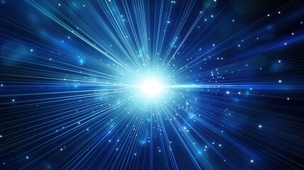 Fototapeta premium Vibrant Cosmic Light Rays created by ai