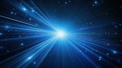 Fototapeta premium Vibrant Cosmic Light Rays created by ai