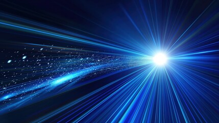 Fototapeta premium Vibrant Cosmic Light Rays created by ai