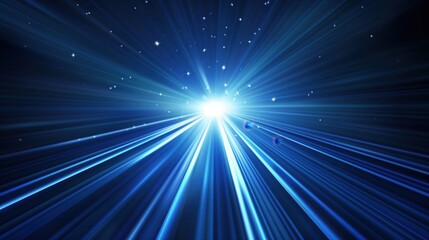 Fototapeta premium Vibrant Cosmic Light Rays created by ai
