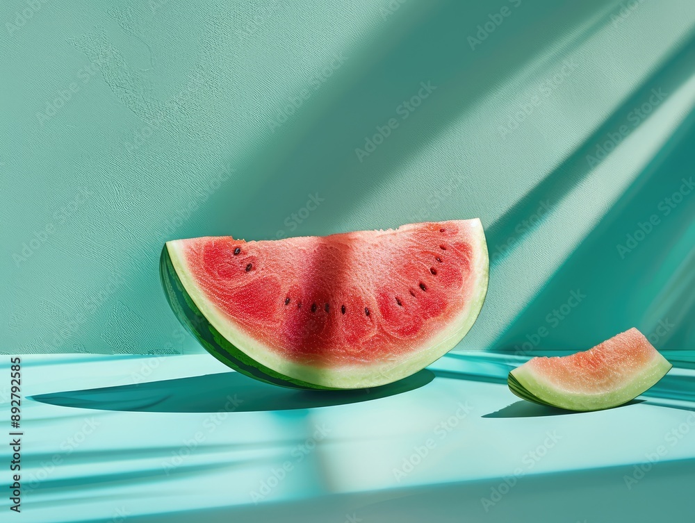 Wall mural slice of watermelon