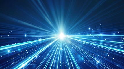 Naklejka premium Vibrant Cosmic Light Rays created by ai