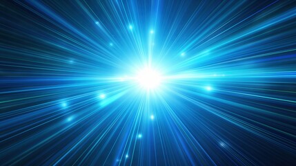 Obraz premium Vibrant Cosmic Light Rays created by ai