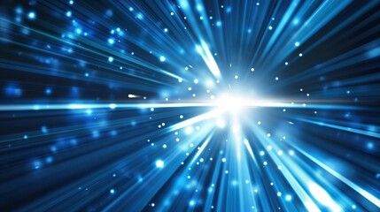 Fototapeta premium Vibrant Cosmic Light Rays created by ai