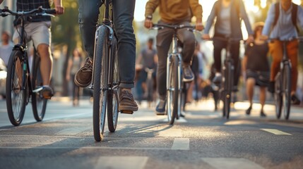 group of people riding bicycle going to work, bicycle to work day