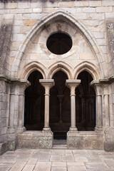 Fototapeta premium facade and architectural details in the church Igreja do Carmo in portugal