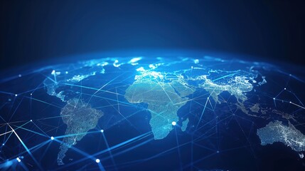 Global Connectivity Network from Space created by ai