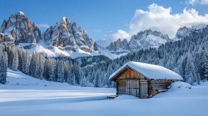 house in the mountains