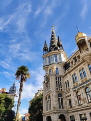 beautiful architecture in Area of ​​​​Europe in the city of Batumi Georgia