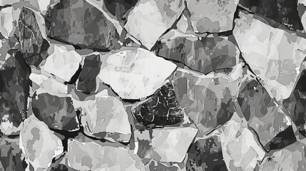 Vector illustration of a gray stone texture background Abstract monochrome backdrop with a grunge effect suitable for cards flyers posters or cover designs Depicts walls and cement
