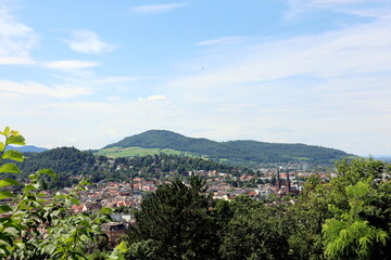 Wiehre und der Süden von Freiburg im Sommer