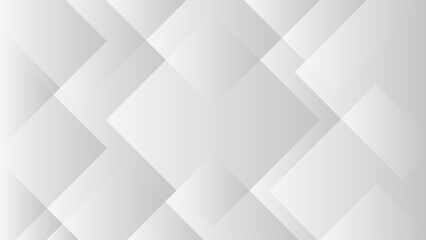 white abstract background with subtle geometric squares pattern and gradient. technology concept.