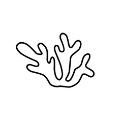 coral and seaweed icon