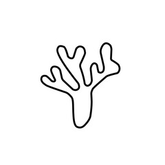 Obraz premium coral and seaweed icon