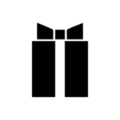 Gift icon. Present silhouette