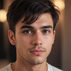 Obraz premium Young romantic man.