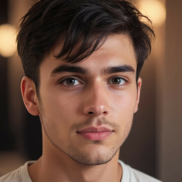 Young romantic man.