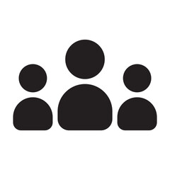 People team black icon.