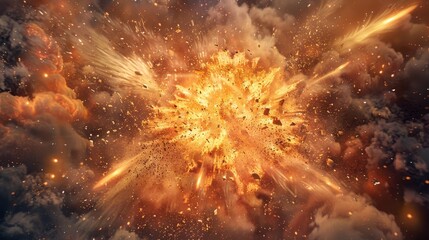 Fototapeta premium Dynamic Dust Explosion Captivating Chaos in HighResolution Detail Canon EOS 6D Mark II Illustration