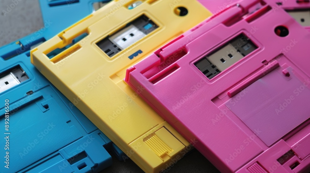 Poster high-tech gadgets, a collection of devices, perfect for tech-related concepts