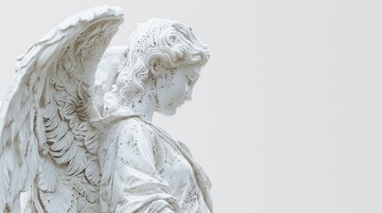 A figurine of an angel holding a book, perfect for decorative purposes or as a symbol of knowledge and wisdom