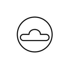 Euro hook icon outline collection in black and on white background