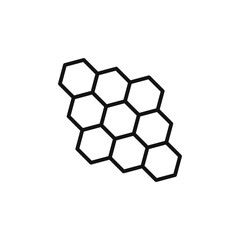 propolis icon outline collection in black and on white background