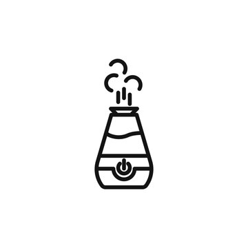 recommend clip art: Humidifier icon outline collection in black and on white background