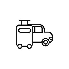 Transfer icon outline collection in black and on white background