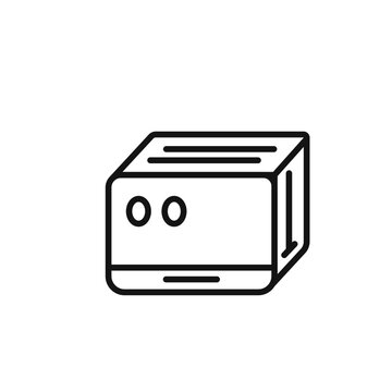 recommend clip art: toaster icon outline collection in black and on white background