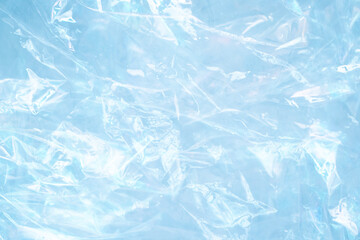 White transparent plastic film wrap texture background