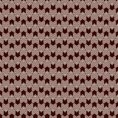 Seamless surface pattern with arrow fletching. Repeated chevrons and zigzag wallpaper. Tribal and ethnic motif. Native americans ornamental background. Boho chic digital paper, textile print. Vector