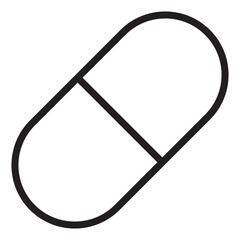 Pill line icon.