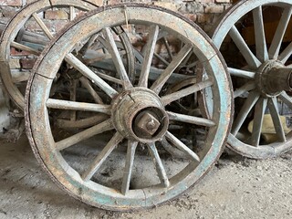 wooden, vintage, ancient, wheel, cart, old, wood, antique, transportation, retro, wagon, rare,...
