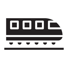 Train black icon.