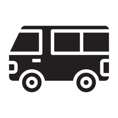 Van black icon.