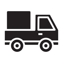 Truck black icon.