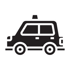 Taxi black icon.