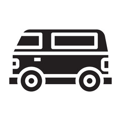 Van black icon.