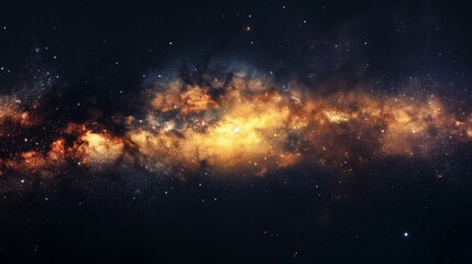 Fototapeta premium Minimalistic luxurious representation of the Milky Way, perfect for space-themed designs and backdrops. 