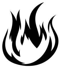 black fire for Your design or tattoo