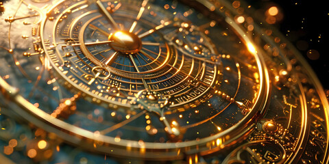 Fototapeta premium lunar space time, ai generated.