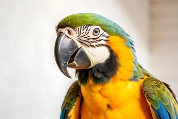 Fototapeta premium Colorful Macaw Parrot Close-Up