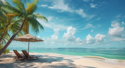 Obraz premium Tropical Beach Relaxation