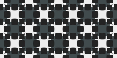 Fototapeta premium Elegant pattern original diamonds motif seamless houndstooth checkered background. Modern style fabric design textile swatch ladies dress, man shirt allover print block. Vector graphic illustration.