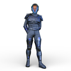 サイバーマン　3DCGレンダリング