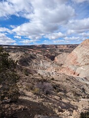 Canyons Cloudy Sunny Day