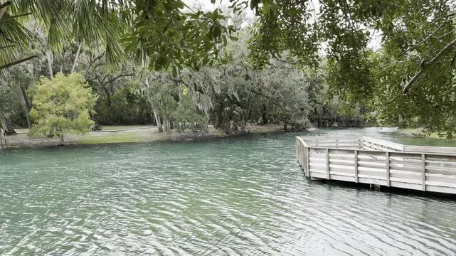 The beautiful springs Gemini Springs Park in Florida