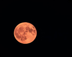 full moon over night sky