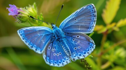 Male Common Blue Butterfly spotted on Cornwall s southwest coast path